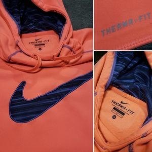  Women's Therma-fit NIKE Hoodie Size M Orange